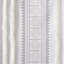 Panneau de rideau imprimé poly avec rayure et doublure touffetées 50 x 95 po