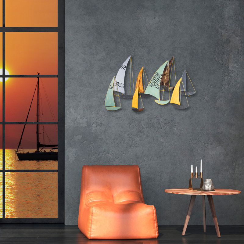 Handmade Decorative Metal Wall Accessory, 27.6 x 24.4 x 1.6 inches | 100% Metal Construction, Unique Hand-Painted Finish | Perfect for Home Decor, Adds Character and Style to Any Room