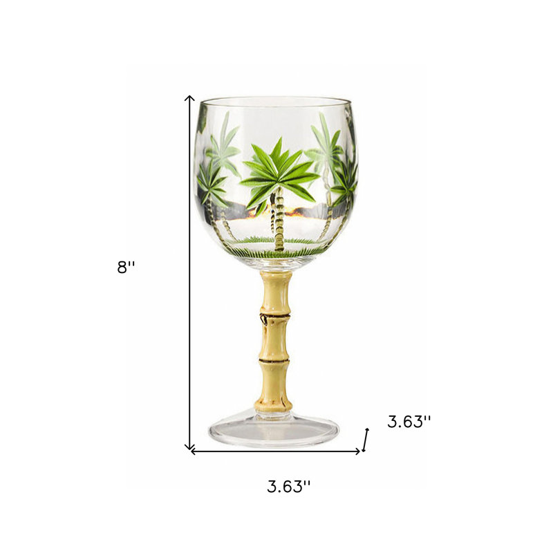 Ensemble de quatre verres à vin tout usage en acrylique