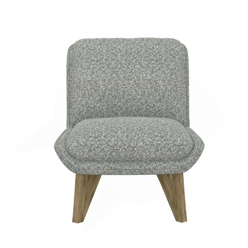 Hakimuddin Upholstered Side Chair, Gray Polyester