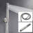 Ceiling Mount Round Shower Combo Set-110679708