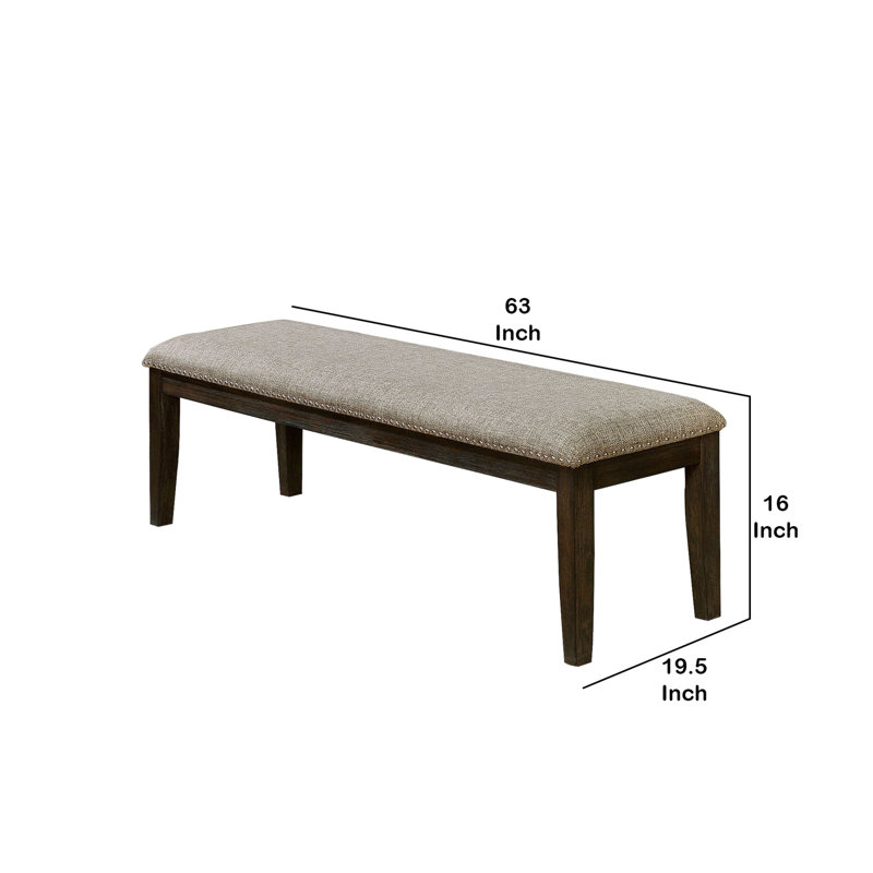 Hillman Fabric Upholstered Bench