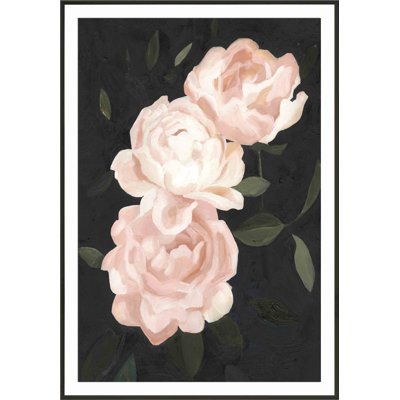 «Nighttime Flora III» par Emma Scarvey - peinture encadrée