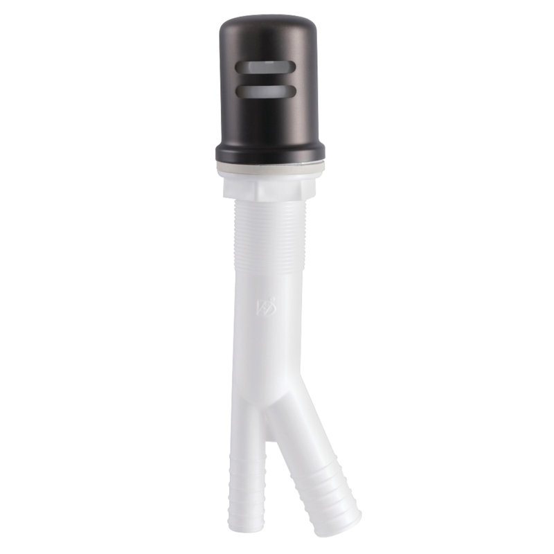 Kingston Brass Trimscape Dishwasher Air Gap with Brass Cover, Oil Rubbed Bronze