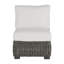 Rustic Woven Sectional Slipper Chair - Slate Grey-600847749-600847099-607864354