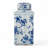 Blue and White Square Jar