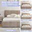 Steinbach Hydraulic Lift Up Storage Upholstered Platform Bed with Low Profile Bed Frame-976444980-976444983