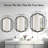 Hexagonal Wall Mirror Black Bathroom Mirror Metal Frame Wall Mounted Vanity Mirror-515112186