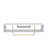 Modern TV Stand, White and Gold, 59.1 x 13.9 x 15.7 inches | 100% Melamine Coated Particle Board, Thickness: 0.7 inches | Stylish Design for Living Room, Elegant and Functional Storage Solution-111237345