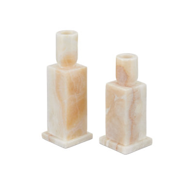 Ensemble de 2 porte-bougies Lithos