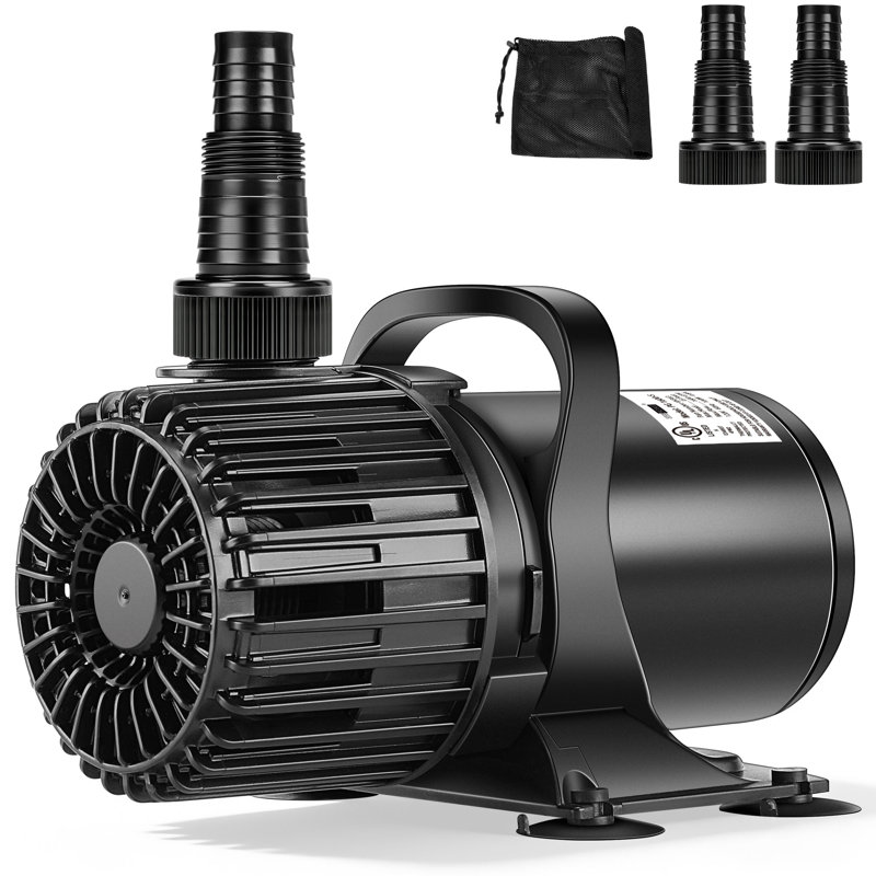 Pompe à eau submersible enfichable avec buse réglable, 120 W, H 7,9 po x l 5,3 po x P 7,9 po