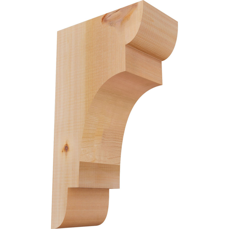 New Brighton Corbel, H 18 po x l 5,5 po x P 10 po, Cèdre rouge, Lisse