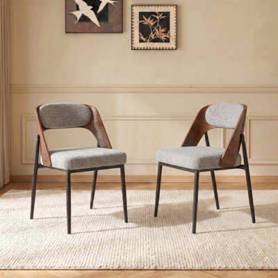 Mason Upholstered Side Chair with Metal Legs