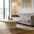 35.04"Fiberglass Round Center Coffee Table