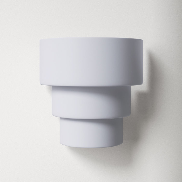 Logan 2 Light Ceramic Dimmable Flush Mounted Sconce
