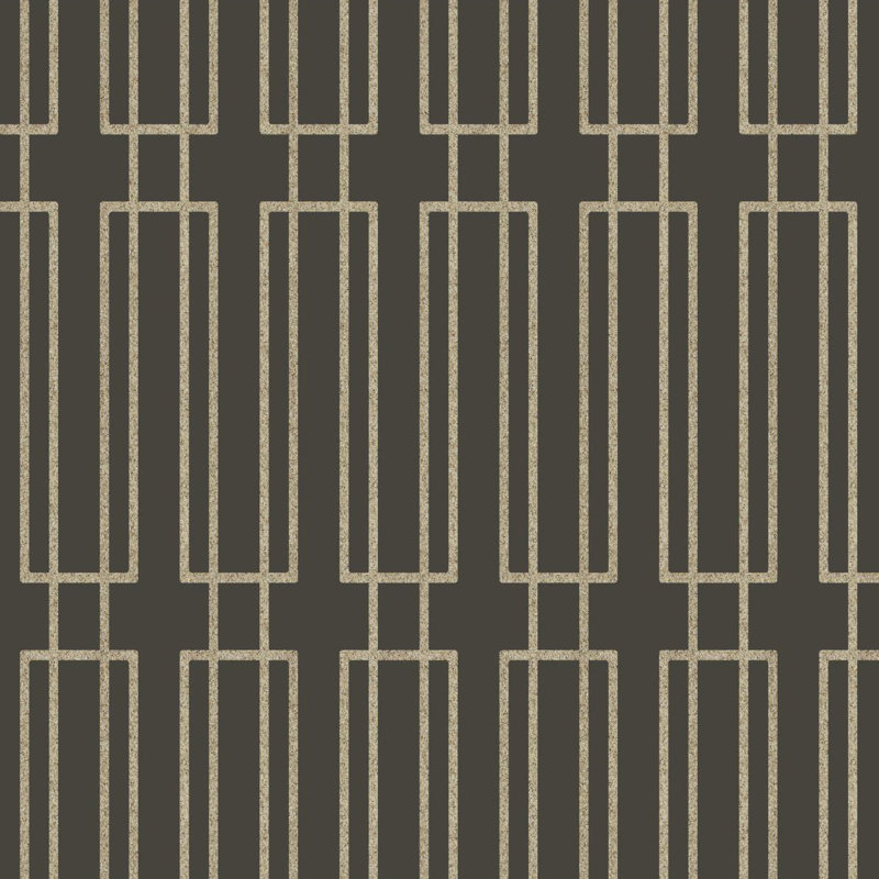 Candice Olson Geometric Shimmer Wallpaper Double Roll, Charcoal