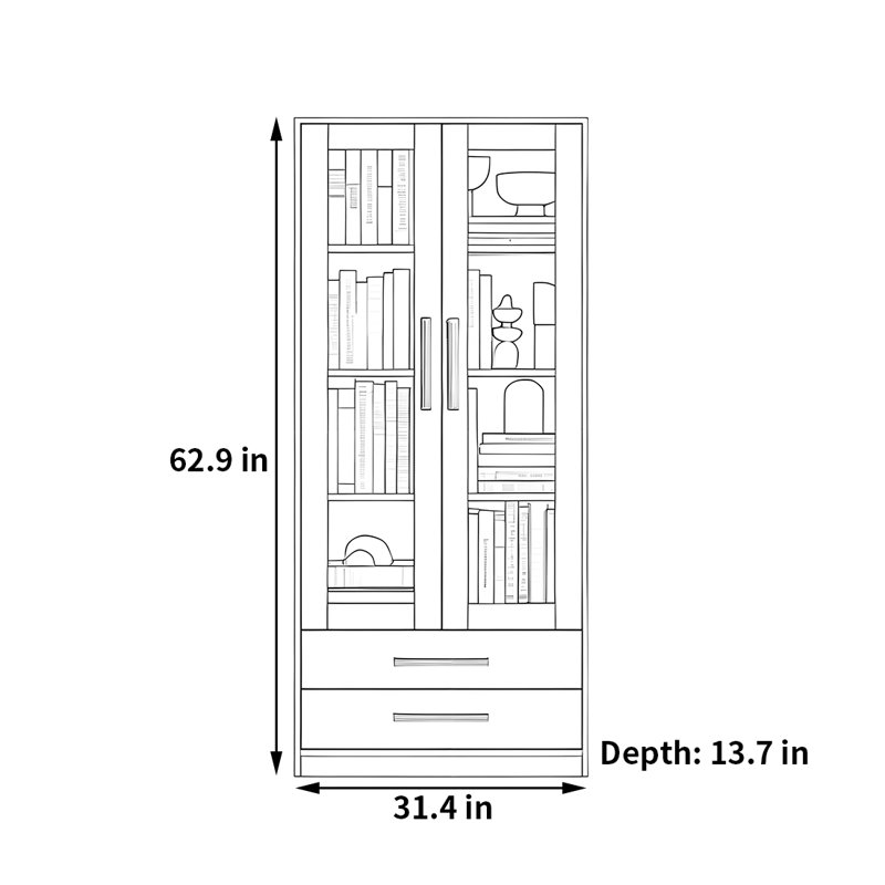 Memmott, (4 tablettes) H 62,9 po x l 31,4 po x P 13,7 po