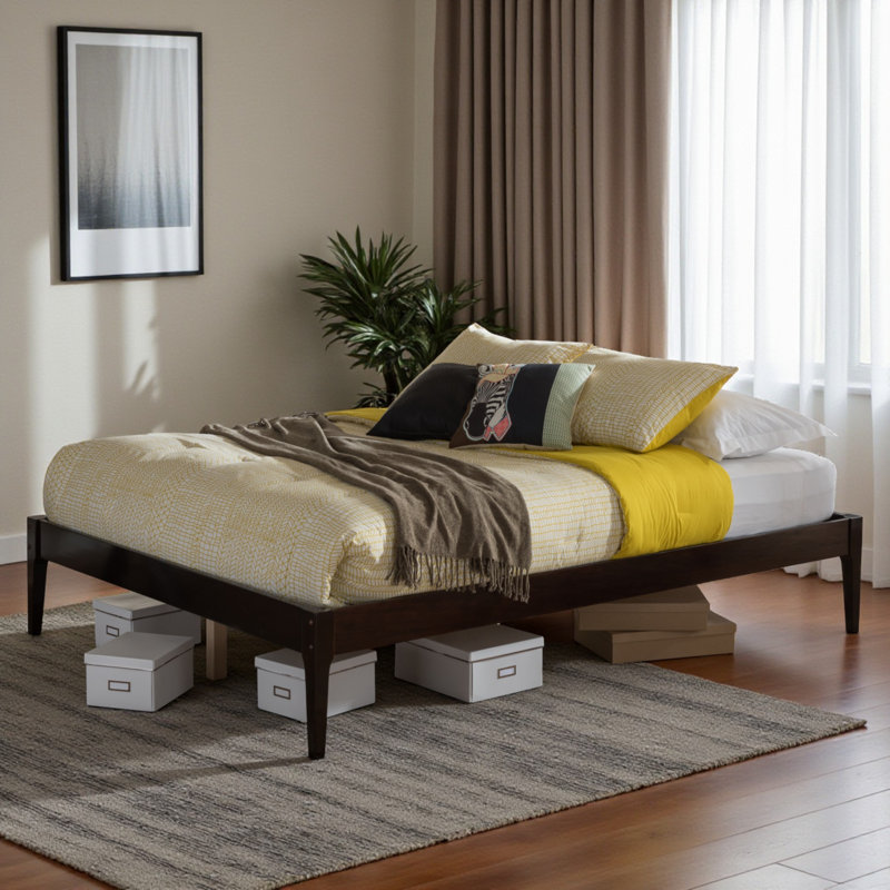 Grand lit plateforme Cappdino Craddock Curiel, Grand, Cappuccino