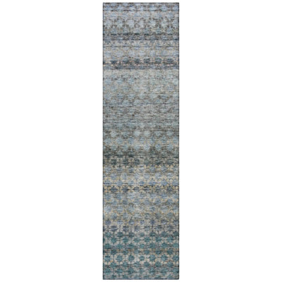 Machine Washable Indoor/Outdoor Chantille ACN1168 StripesRug