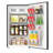 Arctic Chef, 3.2 Cu. Ft. Eraser Board Compact Refrigerator, Black