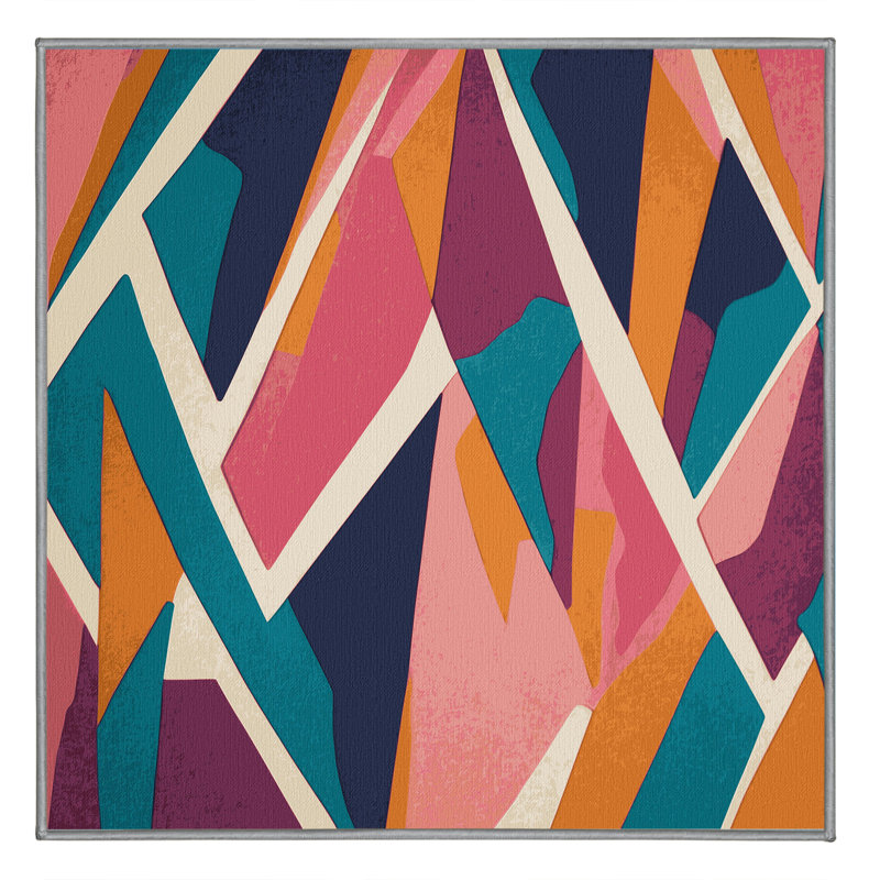 Plasma Spectrum Rug, Square 3'