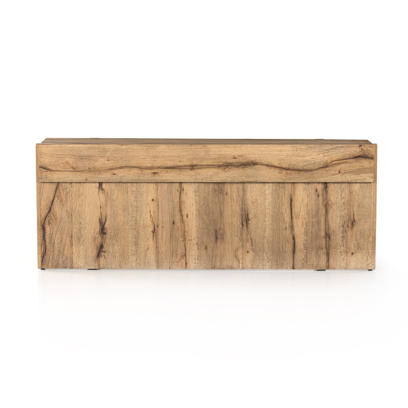 Bingham 78.75" Console Table, Rustic Oak