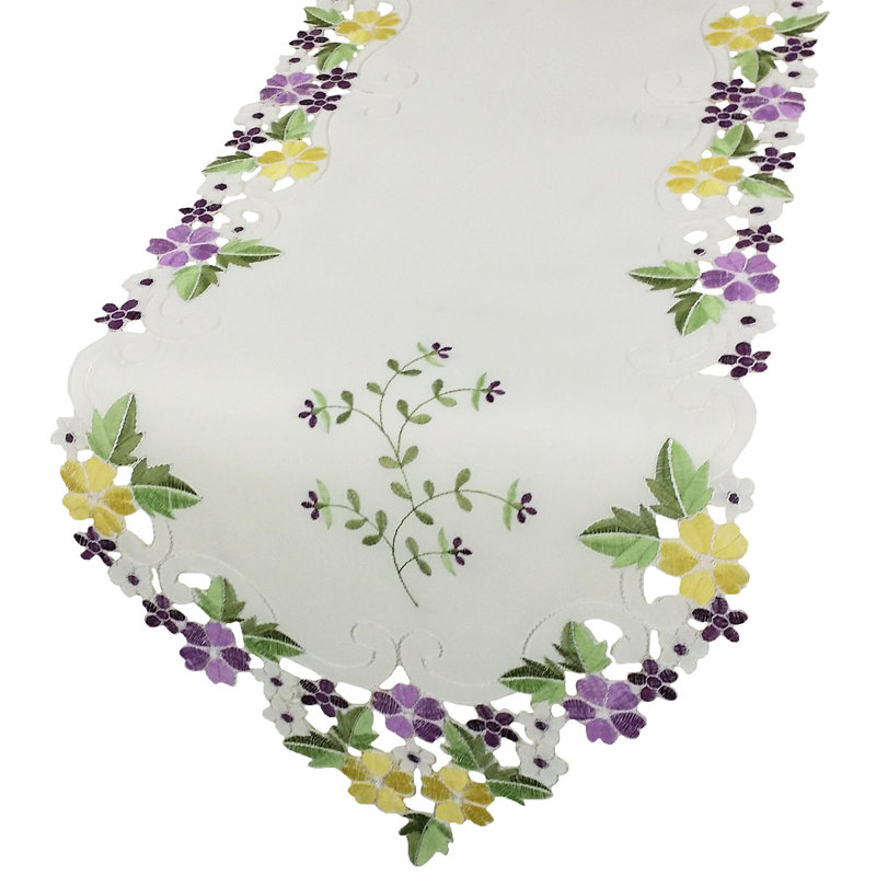 Magdalena Table Runner, 72" L x 15" W, Purple