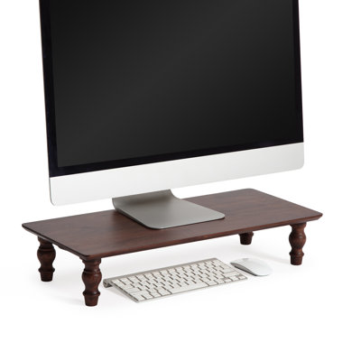 Bascum Solid Wood Monitor Stand