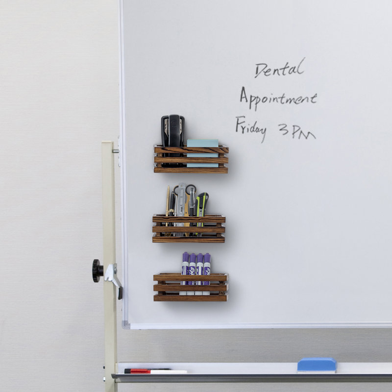 3 Piece Wood Magnetic Pen Holder