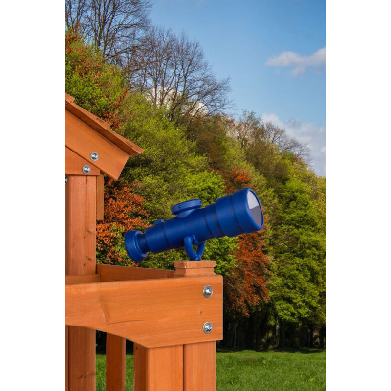 Plastic Playset Telescope, Hardware Included, Blue