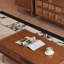 Ensemble de table basse et meuble télé de style rétro