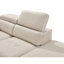 Canapé modulaire Lu de 105 po avec repose-tête réglable, canapé-lit modulaire coulissant avec repose-pieds et 2 tabourets Lu