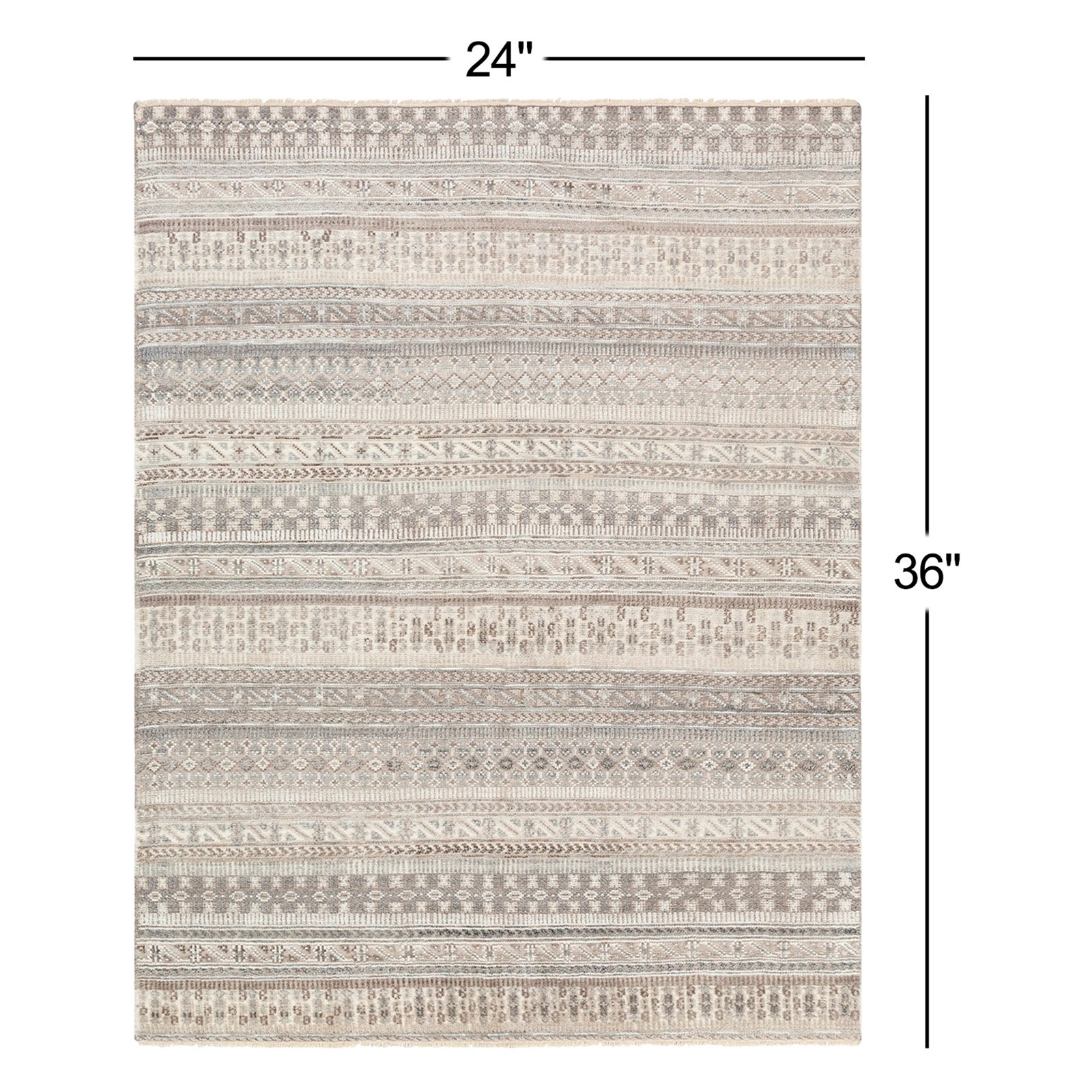 Indrakumar Camel Hand-Knotted Rug, Rectangle 2' x 3'