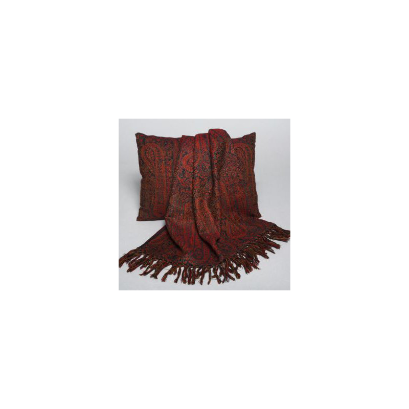 Jeté en laine motif cachemire Brentry