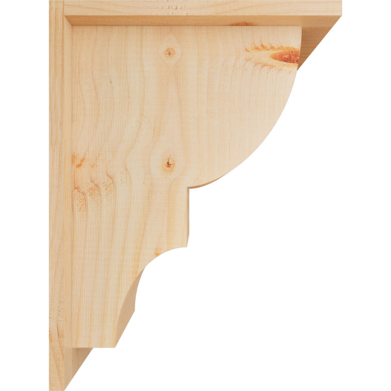 Corbeau Ridgewood avec contre-plaque, H 16 po x l 7,5 po x P 12 po, Sapin de Douglas, Lisse