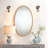 Westham Engineered Wood Oval Wall Mirror