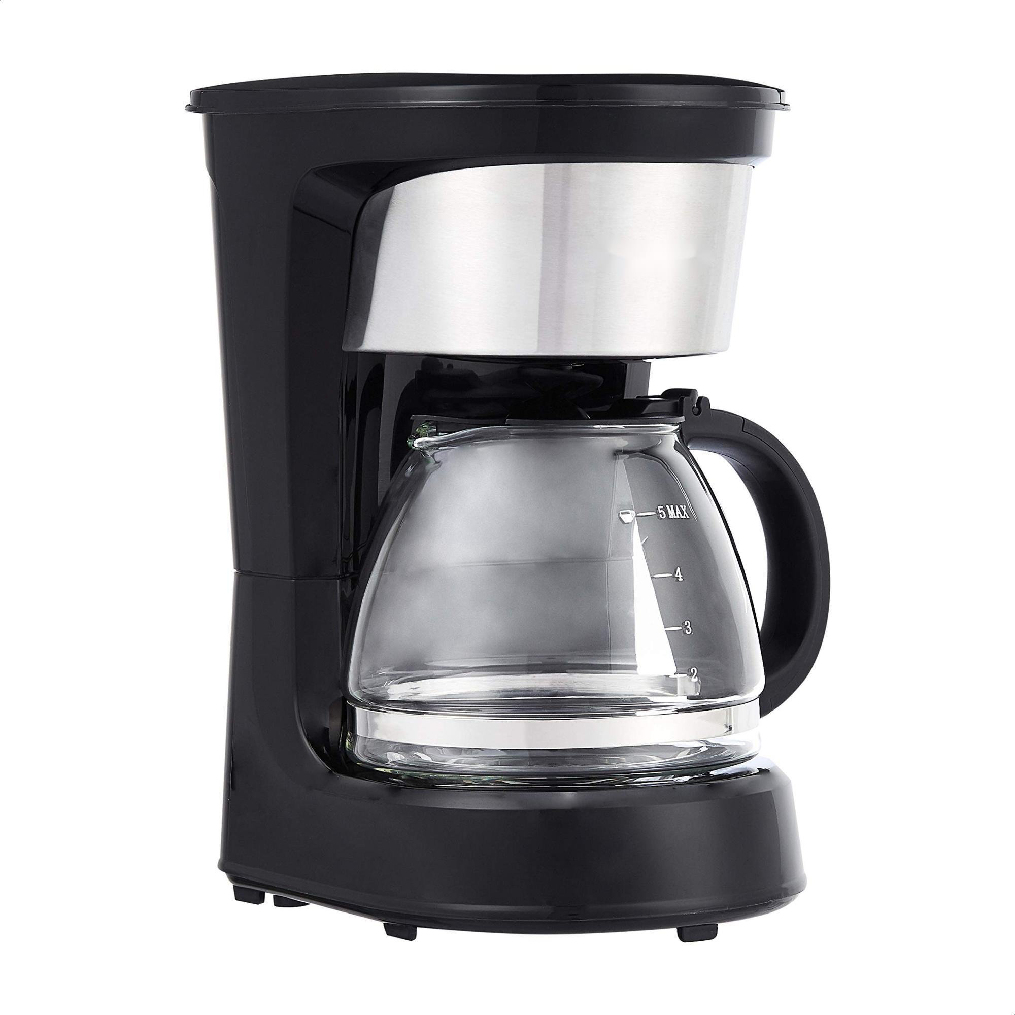 Color of the face home 5-Cup Mini Brew Switch Coffee Maker, (Black)