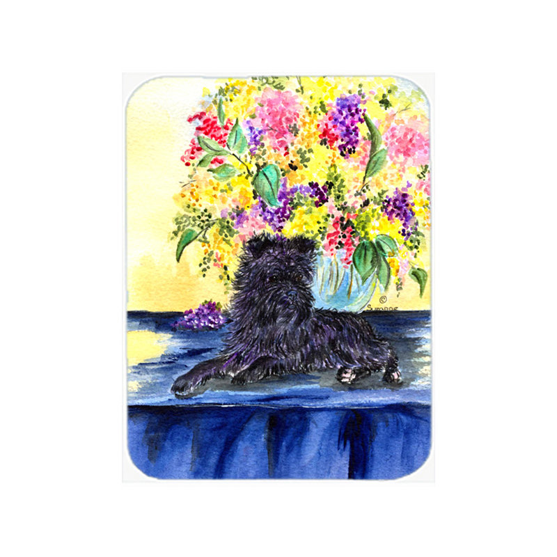 Planche à découper en verre trempé east urban home affenpinscher