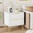 Fluted Nightstand With 2 Drawers-1828503722