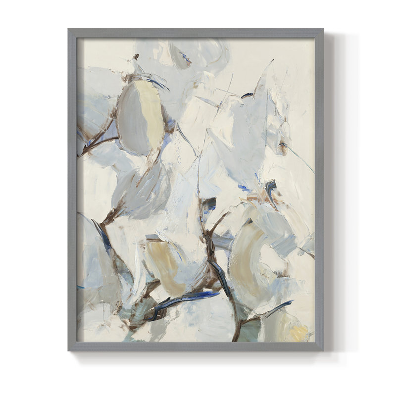 Reproduction encadrée Gallery, vent et poirier - bois massif, H 11 po x l 9 po, Gris
