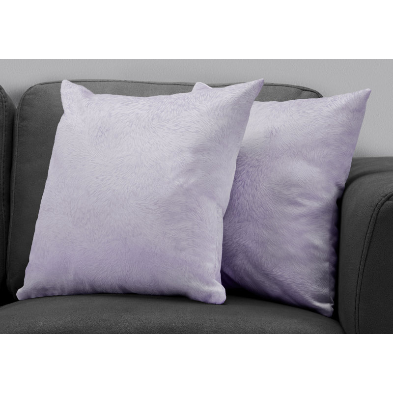 Feathered Pillows, 18 X 18 Square, Insert Included, Accent, Sofa, Couch, Bedroom, Polyester, Purple