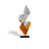 Orange / blanc / noir sélectionné