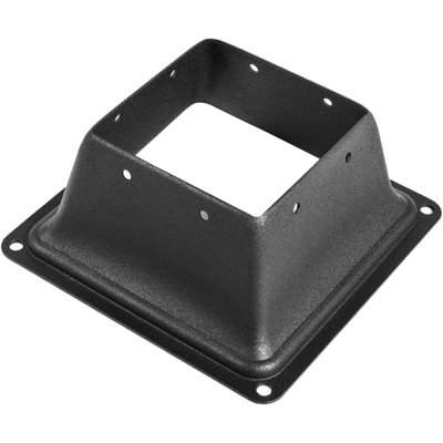 Base de poteau de terrasse 5 PCS Jupe de base de poteau 4 x 4 po (réelle 3,38 x 3,38 po) bride de support de poteau 2,5 lb