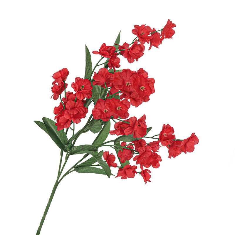 Tige de fleur artificielle Gipsophila, Rouge