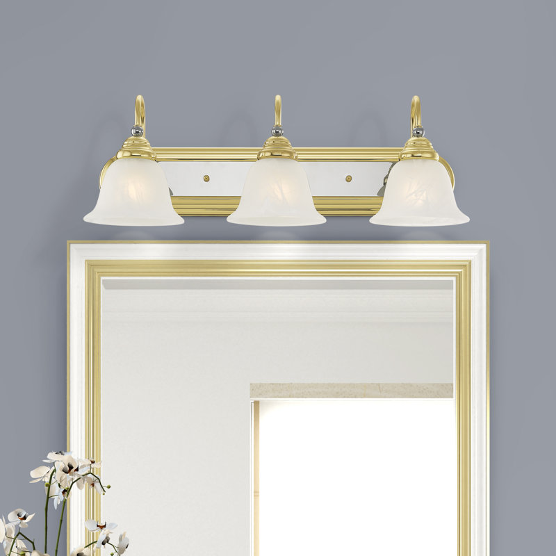 Belmont 3 - Light Dimmable Vanity Light, Polished Brass
