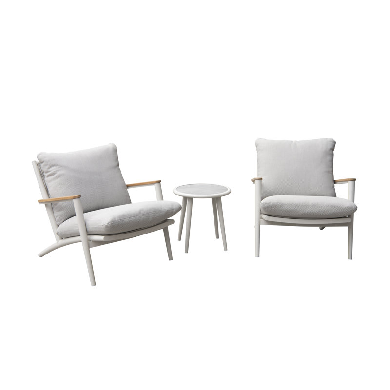 Buffet Hiram Anara Adela - Chêne flottant, Beige / Blanc