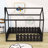 Cahaba Wood Bed,House Bed Frame with Fence-782034577-756388795