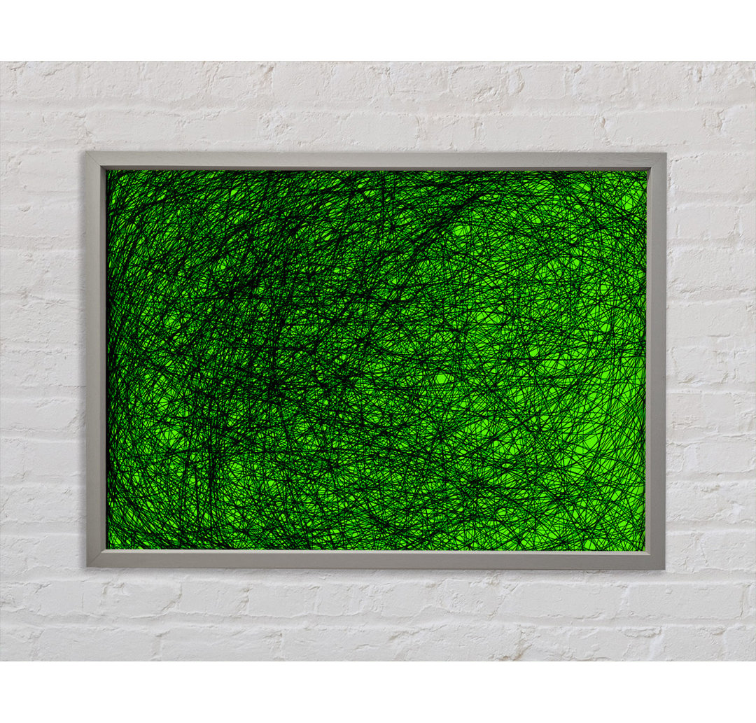 Gerahmtes Leinwandbild Space Matter Green