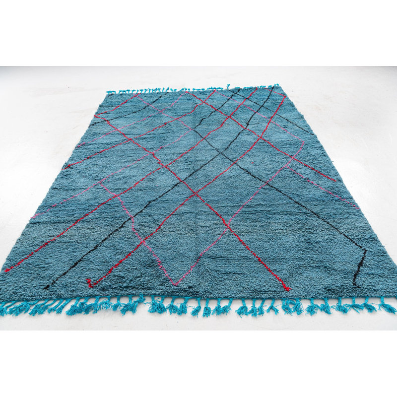 Tapis bleu Odea