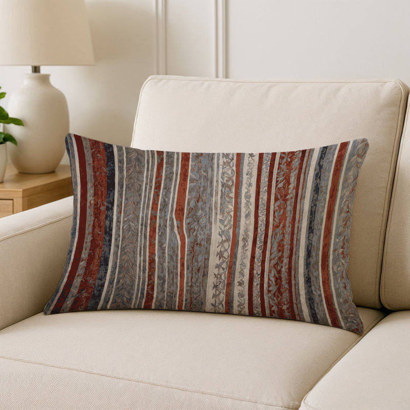 Coussin décoratif intérieur et extérieur Modern, Gris abstrait 42, Rectangle H 20 po x l 14 po